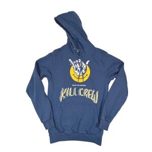 Kill Crew Enjoy the Journey Porrada Navy Blue Hoodie Sweatshirt Size Small
